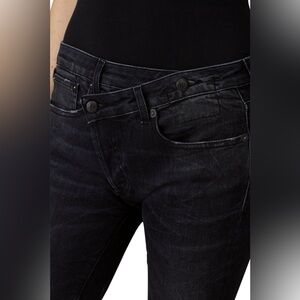 R13 Crossovers Women's Black Grey Skinny Jeans